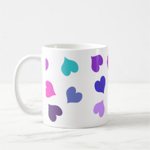 Mug Cœurs colorés mignons