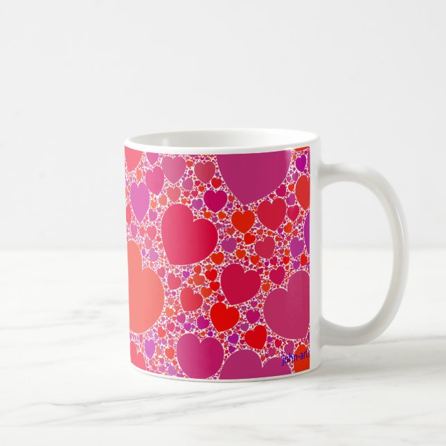 Mug coeurs croulants 2 (Droite)