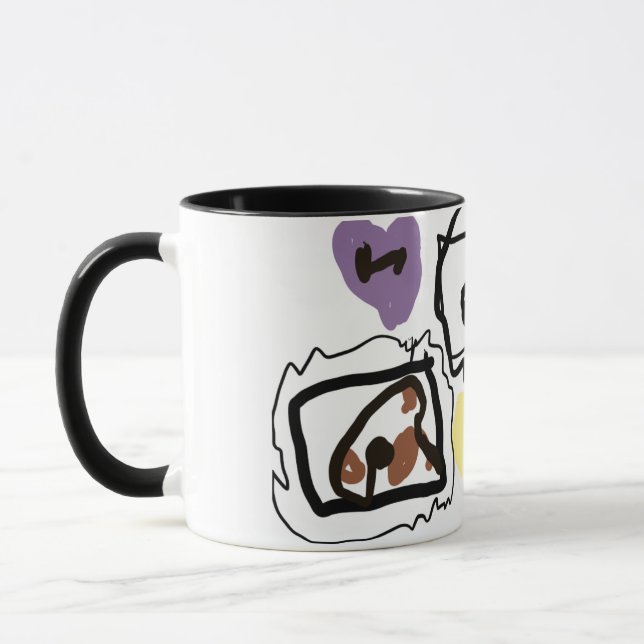 Mug cœurs d'American Bulldog  (Gauche)