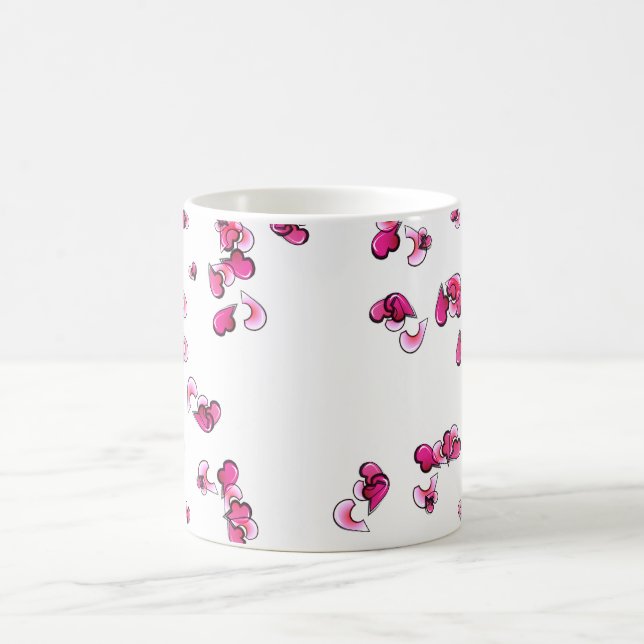 Mug Coeurs d'amour pour toujours (Centre)