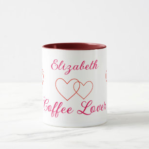 Mug Coeurs d'amoureux du café