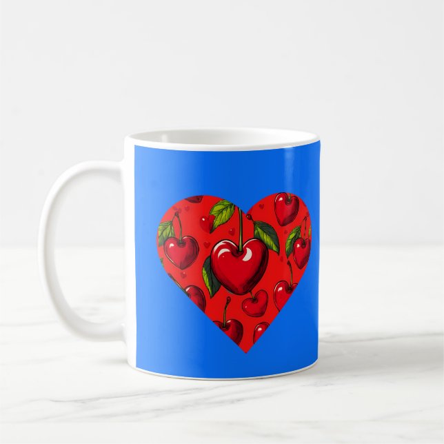 Mug Cœurs de cerise pour la Saint-Valentin (Gauche)