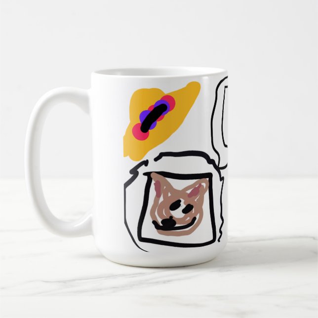 Mug cœurs de Chihuahua  (Gauche)