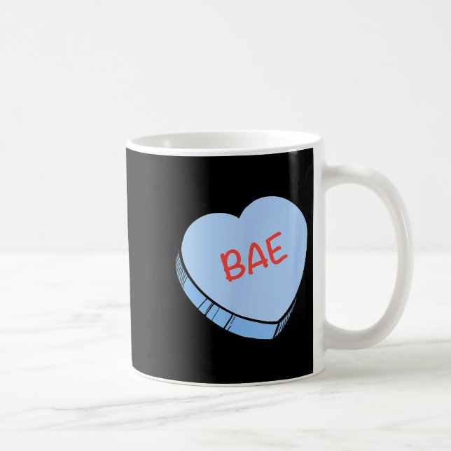 Mug Cœurs de conversation «bae» pour la Saint-Valentin (Droite)