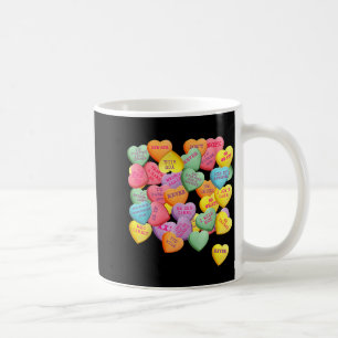 Mug Cœurs de conversation de bonbons vintage pour anti