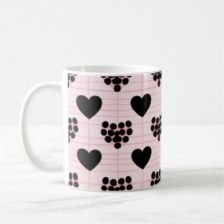 Mug Cœurs de Coquette Moderne pour la Saint-Valentin F