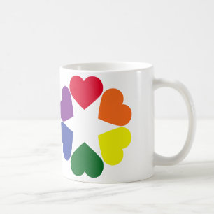 Mug Coeurs de fierté LGBT