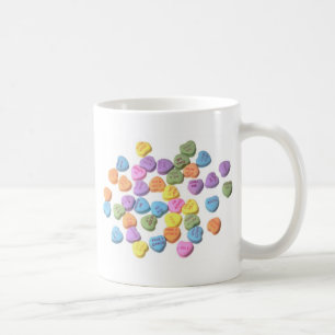 Mug Coeurs de message de sucrerie