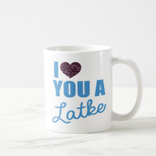 Mug Coeurs de parties scintillant et Latkes