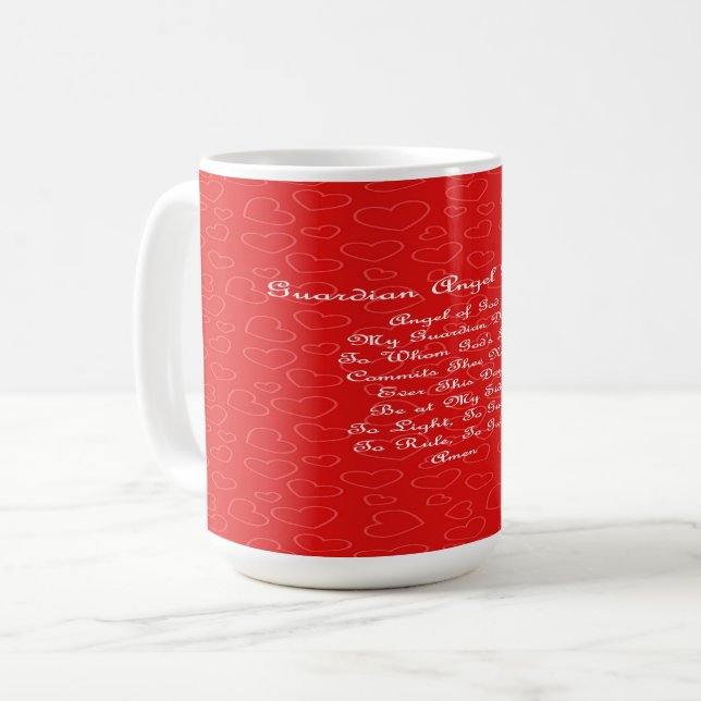 Mug Coeurs de prière de l'ange gardien (Devant gauche)