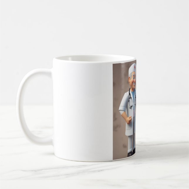 Mug Coeurs de soins, Mains de guérison : Siroter avec  (Gauche)