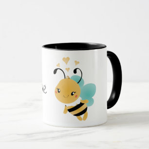 Mug Coeurs des bourdons de la mine d'abeilles