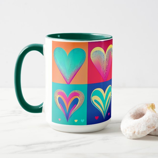 Mug Coeurs d'harmonie (Avec donut)