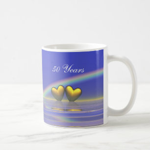 Mug Coeurs d'or du 50e anniversaire