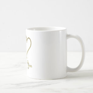 Mug Cœurs d'Or Enlacés Je T'Aime