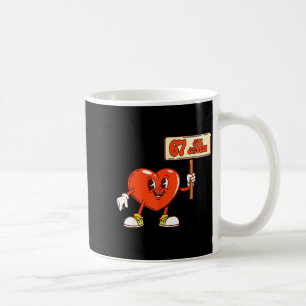 Mug Cœurs drôles 67 Saint-Valentin Six Sept Mème Gen A