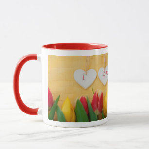 Mug Coeurs et Tulipes