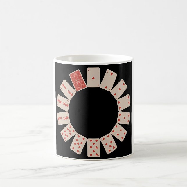Mug Coeurs Jouer aux cartes Cercle (Créateur téléchargé)