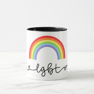 Mug Coeurs LGBT et arcs-en-ciel