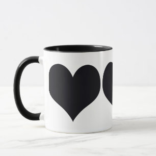 Mug Coeurs noirs
