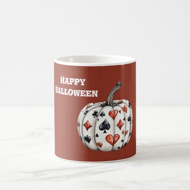 Mug Cœurs Piques Pompes Halloween Citrouille (Centre)