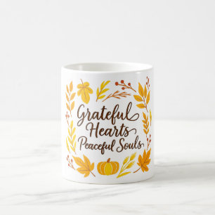 Mug 'Cœurs reconnaissants, Âmes paisibles'