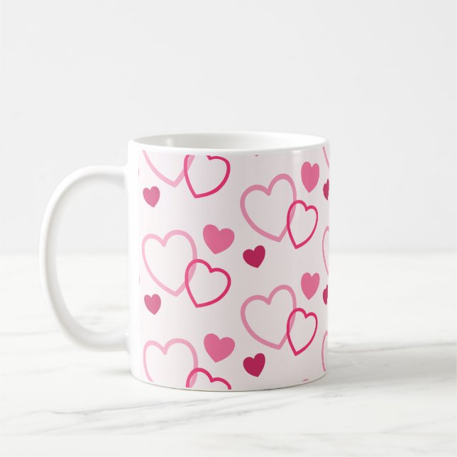 Mug Coeurs roses (Gauche)