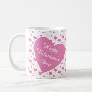 Mug Coeurs roses mignons motif romantique