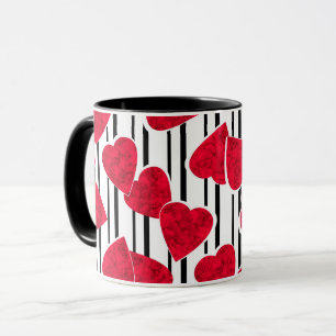 Mug Coeurs rouges