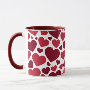 Mug Coeurs rouges