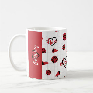 Mug Coeurs rouges, pots de chat, Motif mégaphone