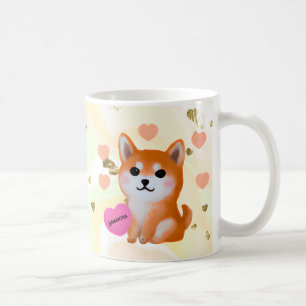 Mug Coeurs Shiba Inu mignons   Pour Amoureux des chien