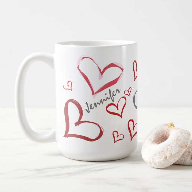 Mug Coeurs tumultueux (Avec donut)