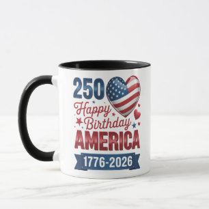 Mug Cœurs USA 1776 2026 4 juillet