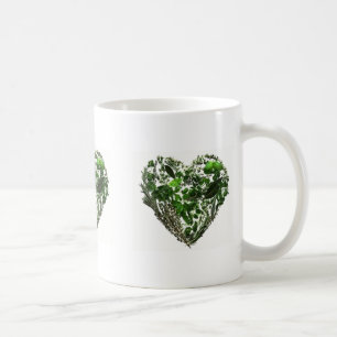 Mug Coeurs verts de feuille