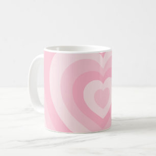 Mug Coeurs Vintages rétro Bébé rose
