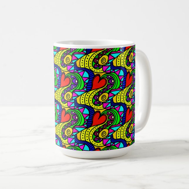 Mug Coeurs vivants (Devant droit)