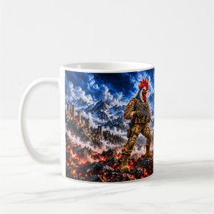 Mug Cof classique guerrier tactique Coq gaulois frança