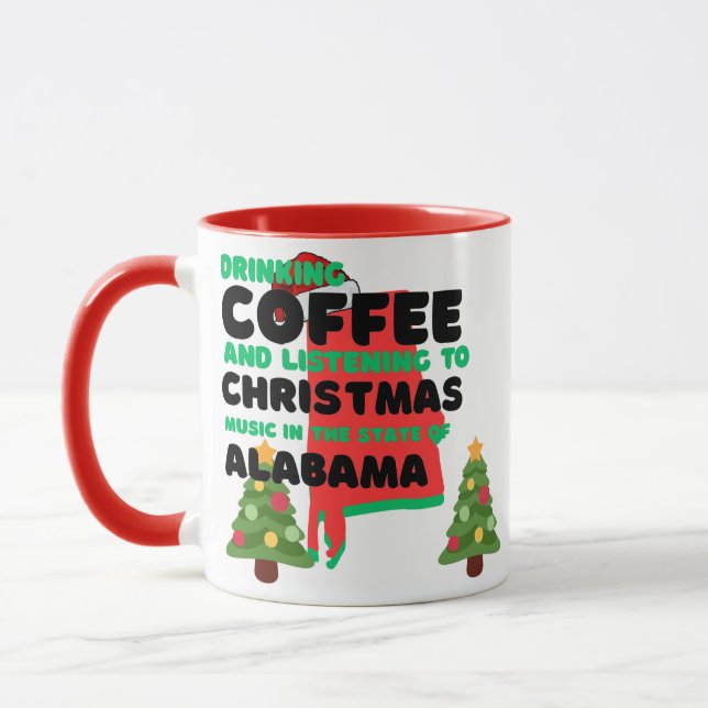 Mug Coffee and Christmas Music in Alabama  (Gauche)