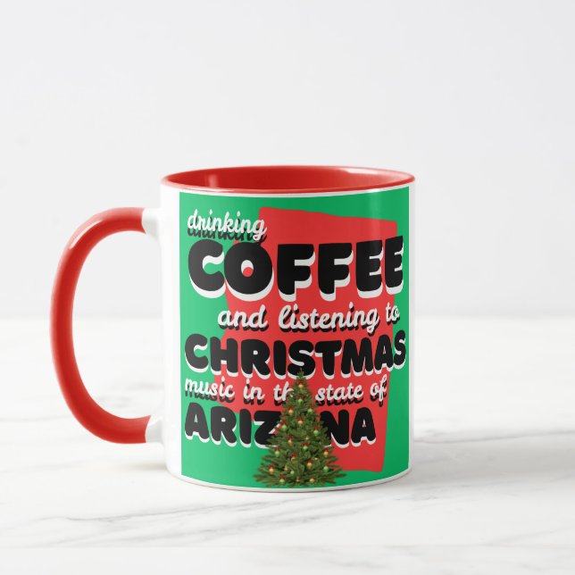 Mug Coffee and Christmas Music in Arizona  (Gauche)