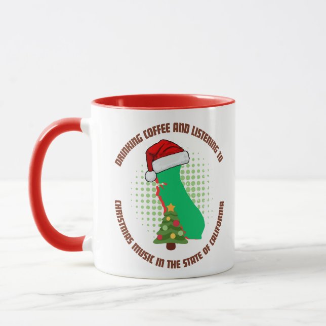 Mug Coffee and Christmas Music in California  (Gauche)