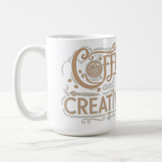 Mug Coffee and Creativity Typography