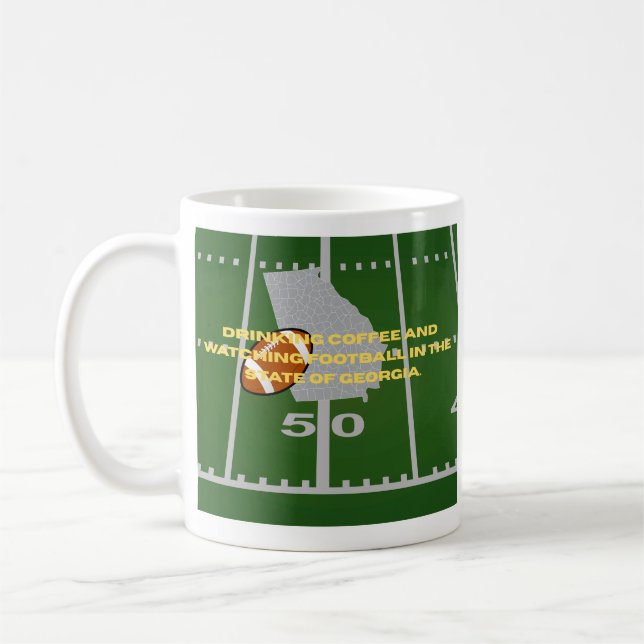 Mug Coffee and Football in Georgia  (Gauche)