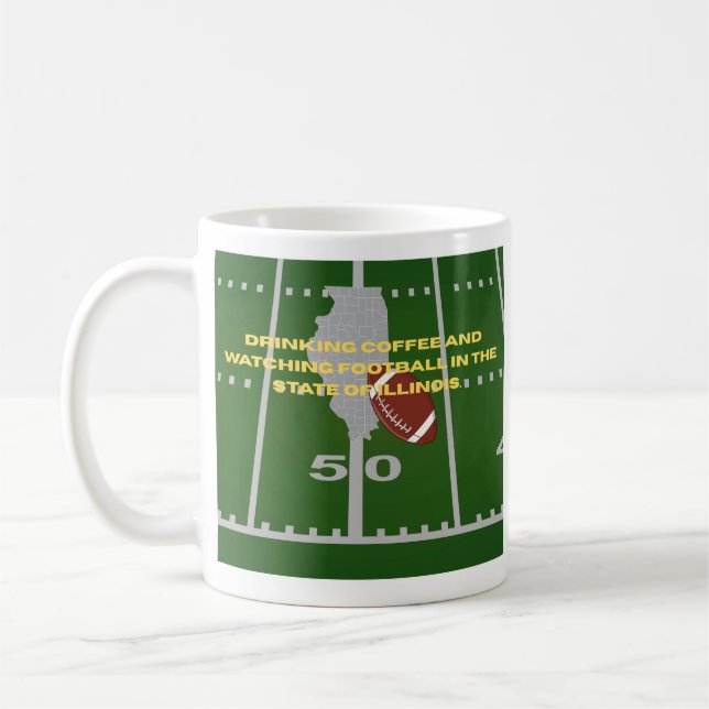 Mug Coffee and Football in Illinois (Gauche)