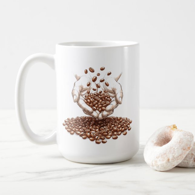 Mug Coffee Bean (Avec donut)