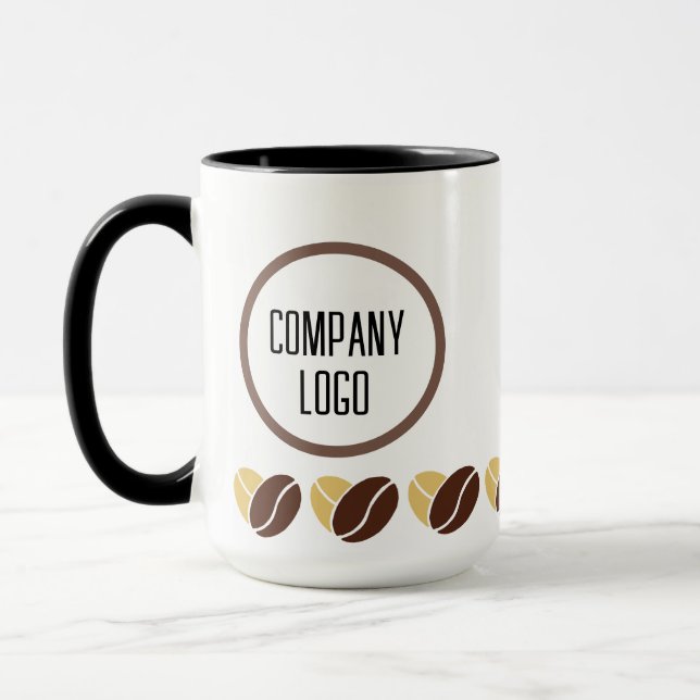Mug Coffee Bean Mug-editable for Company Gifts (Gauche)