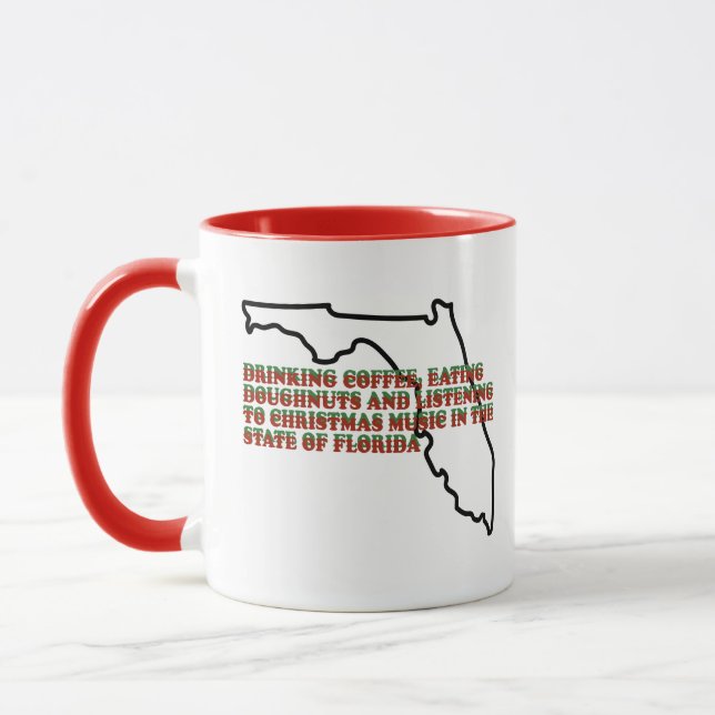 Mug Coffee, Donuts and Christmas Music in Florida  (Gauche)