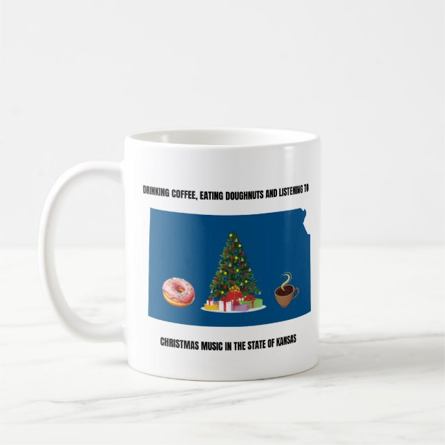 Mug Coffee, Doughnuts and Christmas Music in Kansas (Gauche)