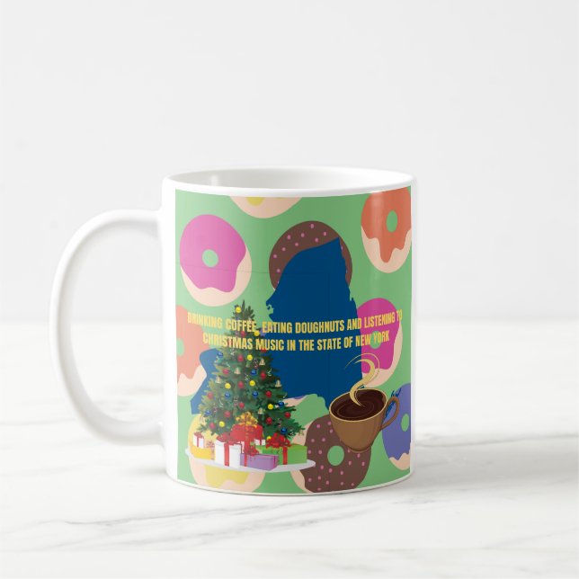 Mug Coffee, Doughnuts and Christmas Music in New York  (Gauche)