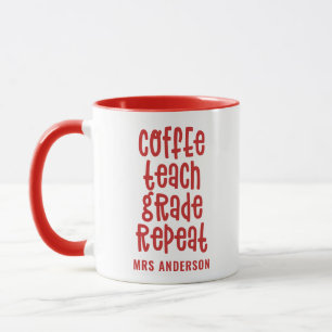 Mug Coffee, enseigne, classe, professeur de typographi